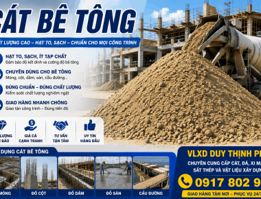 Báo Giá Cát Bê Tông Mới Nhất